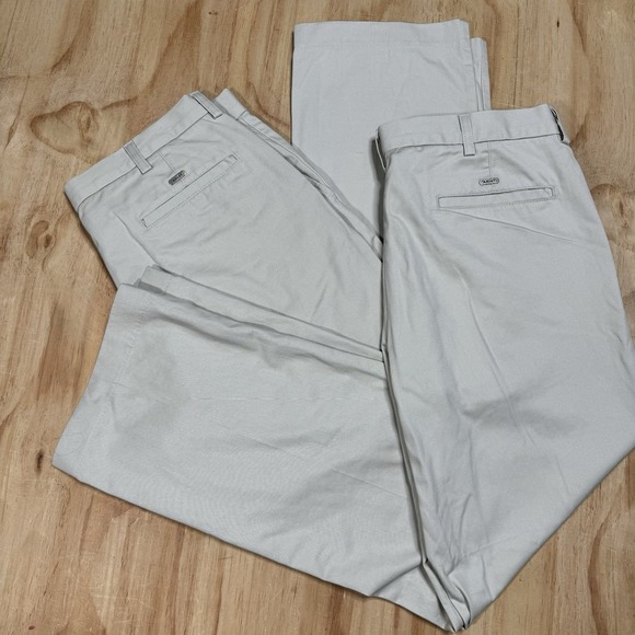 Ariat Performance Khaki Chino Pant Men 38x31.5 Beige Flat Front Western Workwear - Picture 1 of 16